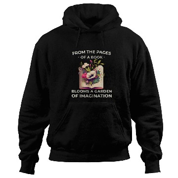 Discover Garden Reading Funny Wildflowers Book Reading 8 Hoodies