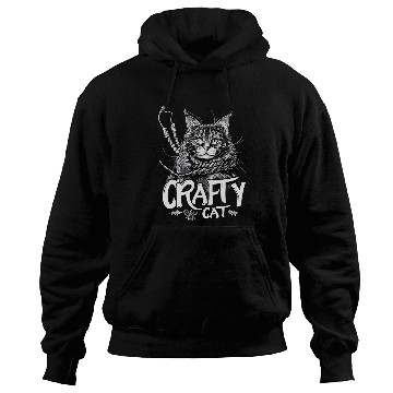 Discover Crafty Cat Graphic Maine Coon with Rope Design Hoodies