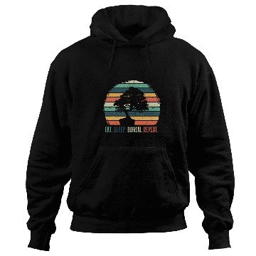 Discover Japanese Bonsai Tree Eat Sleep Bonsai Repeat Hoodies
