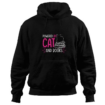 Discover Powered by Cat and Books Gift Hoodies