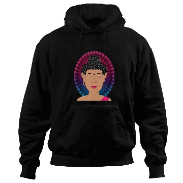 Discover Peaceful Calm Buddha Yoga Exercise Work Out Hoodies