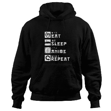 Discover Eat Sleep Anime Repeat Japanese Manga Lover Cosplay Gift Hoodies