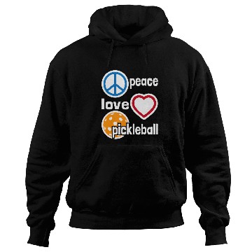 Discover Peace Love Pickleball Pickleball Player Paddleball Lover Hoodies