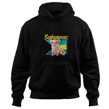 Discover Bahamas Swimming Pig Summer Vacation Beach Souvenir Hoodies