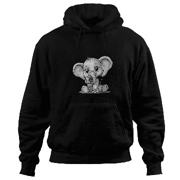 Discover Elephant With A Camera Baby Elephant Photographer Hoodies