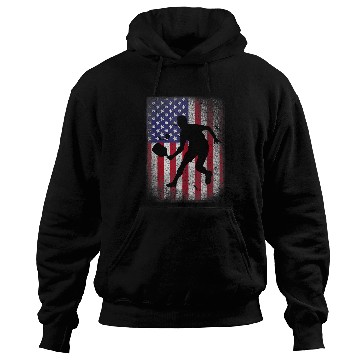 Discover Pickleball American US Flag Pickleball Player Paddleball Hoodies