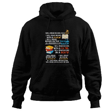 Discover Read Everywhere Book Lovers Gifts Reader Librarian Rhyme Hoodies