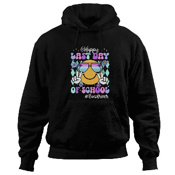 Discover Retro Groovy Happy Last Day Of School Bus Driver Funny Hoodies