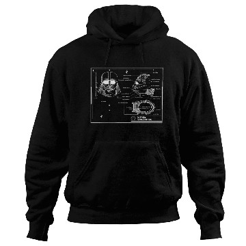 Discover darth vader star wars blueprint Hoodies