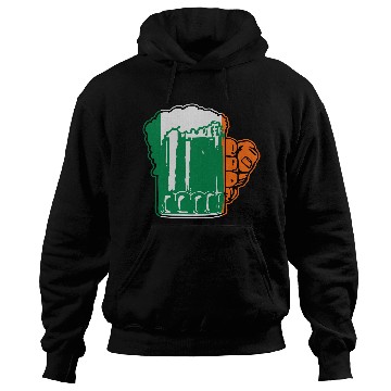 Discover Irish Beer Mug Flag Hoodies