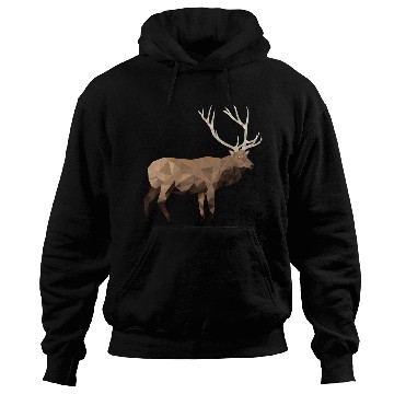 Discover Low Poly Elk Hoodies