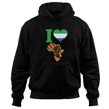 Discover Sierra Leone Black Power Hoodies