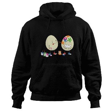 Discover Happy Easter eggs decorating each other Hoodies