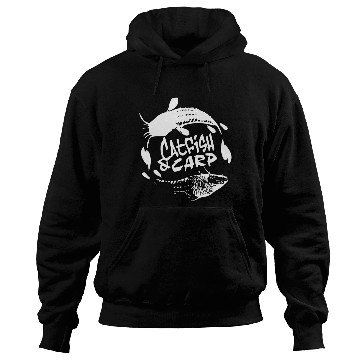 Discover Catfish & Carp B&W Logo Hoodies