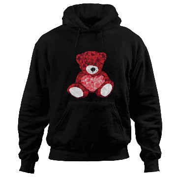 Discover Red Velvet Valentine's Day Bear Hoodies