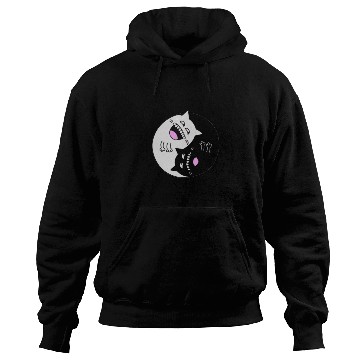 Discover Festive Yin and Yang Cats Hoodies