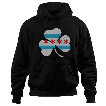 Discover Irish Chicago Flag Shamrock Hoodies