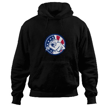 Discover Zeus With Thunderbolt USA Flag Icon Hoodies