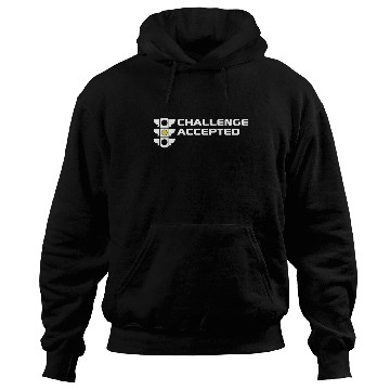 Discover Challenge Accepted stoplight automotive mechanic c Hoodies