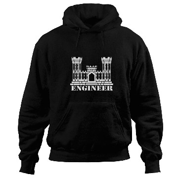 Discover US Army Engineer Branch Insignia Castle Veteran Gr Hoodies