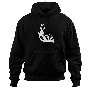 Discover Deer Antler with Buck forest Hoodies