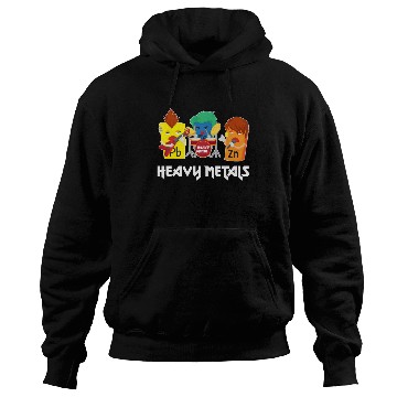 Discover Funny Heavy Metals Chemistry Elements Rock Band Hoodies