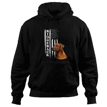 Discover Rhodesian Ridgeback Dog with US Flag Hoodies