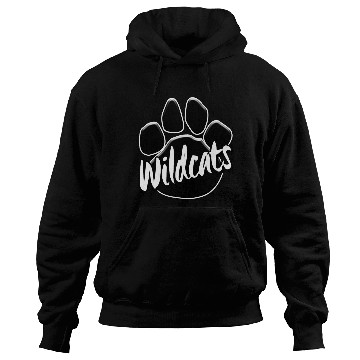 Discover Wildcats Paw Print Mascot School Pride Hoodies