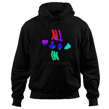 Discover Poker ALL IN Karten Pik Texas Holdem Hoodies