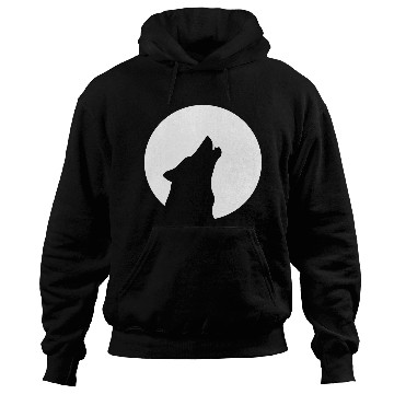 Discover Cool Big Bad Wolf Moon Howl Dog Hoodies Gift Idea