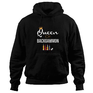 Discover Queen of Backgammon Hoodies Board Game Backgammon