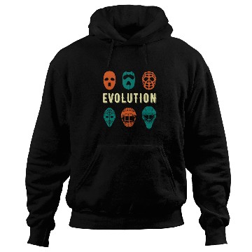 Discover Ice Hockey Goalie Mask Evolution Player Coach Gift Hoodies