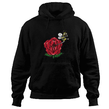 Discover FLOWER VAGINA Deflower Virgin Rose Bee funny Hoodies