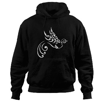 Discover Maori Tattoo Bird Freedom white Hoodies