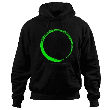 Discover Circle Design Green Hoodies