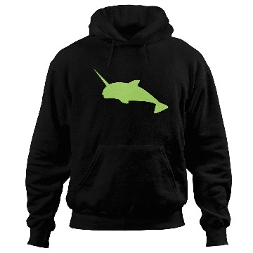 Discover Sharp narwhal in green uniwhale Hoodies