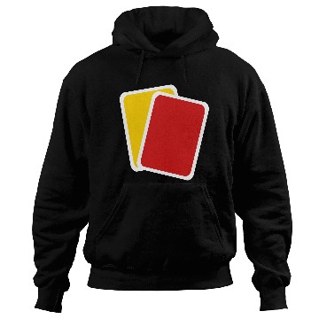 Discover Red yellow card Hoodies