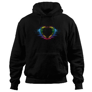 Discover Rainbow heart Hoodies