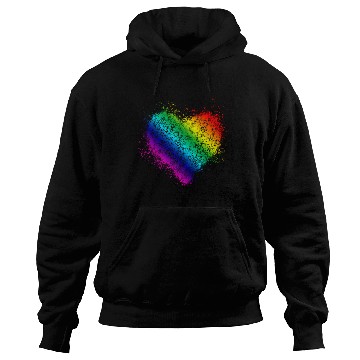 Discover Rainbow Heart Vintage <3 Hoodies