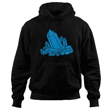 Discover Blue crystal clipart Hoodies