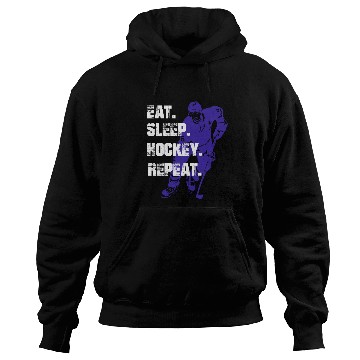 Discover EAT SLEEP HOCKEY REPEAT Hoodies