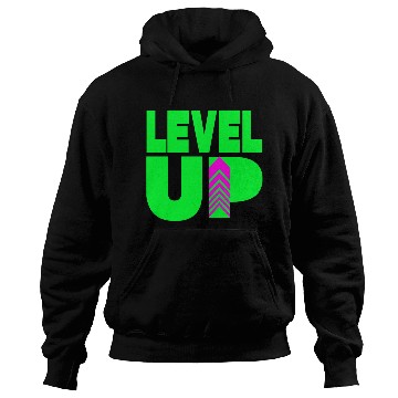Discover Level Up Neon Green Hoodies