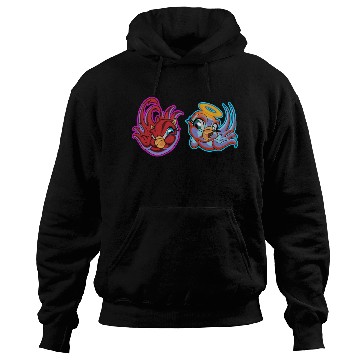 Discover bird heaven angel vs. bird hell devil Hoodies