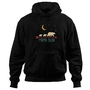 Discover Mama Bear with 2 Cubs Retro Mother's Day Hoodies