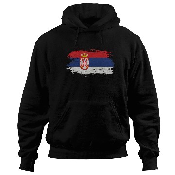 Discover Serbia Vintage Flag Hoodies