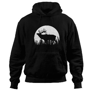 Discover Elk Antlers Forest Moon Hoodies