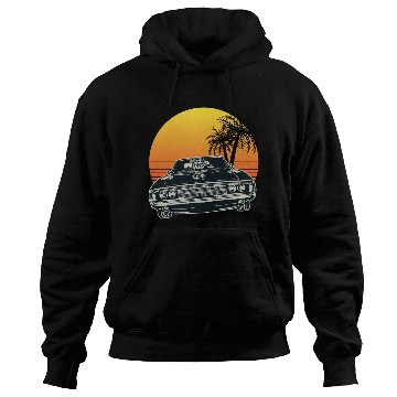 Discover Muscle Car Sunset Hoodies