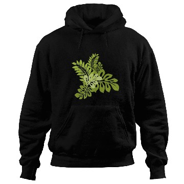 Discover Hibiscus Garden Leaves Hoodies