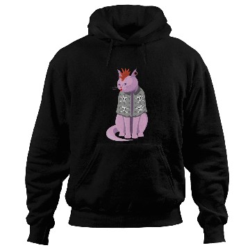 Discover Punk Rock Cat Hoodies