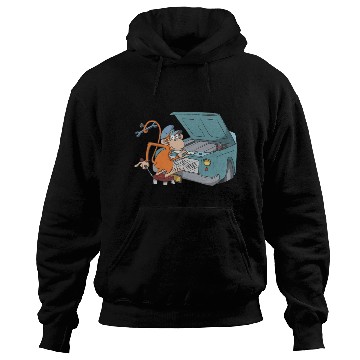 Discover Car mechanic monkey hood Hoodies